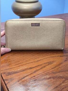 Kate Spade Newbury Lane Neda Zip Around Continental Wallet Rose Gold
